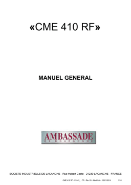 CME 410 RF Manuel d'Utilisation: AI Chat & PDF