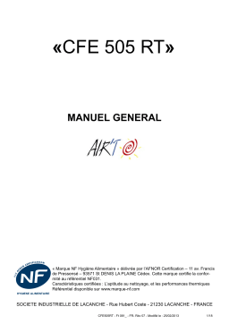 CFE 505 RT Manuel Général | Chat IA & PDF