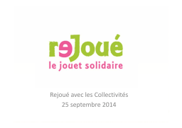 Présentation Rejoué Collectivités | AI Chat & PDF