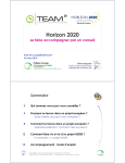 Conseil Horizon 2020: AI Chat &amp; T&eacute;l&eacute;chargement PDF