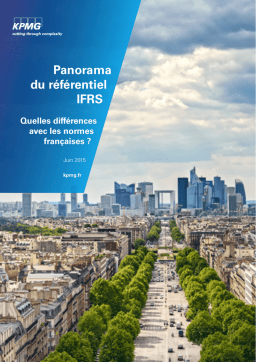 KPMG Panorama du référentiel IFRS Mode d'emploi