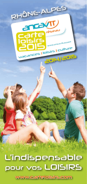 Carte Loisirs 2015: Guide Utilisateur + Chat IA & PDF