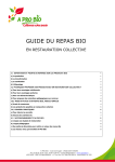 Guide Repas Bio: AI Chat &amp; T&eacute;l&eacute;chargement PDF