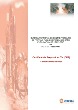 Certificat Préposé au Tir (CPT) : AI Chat & PDF