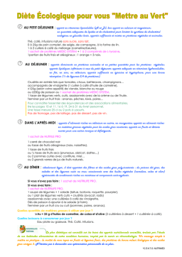 C.E.N.T.O. NUTRIMED MULTIMINÉRAUX COMPLEXE Mode d'emploi