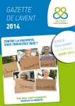 Gazette de l'Avent 2014 | Q&amp;R avec IA &amp; PDF