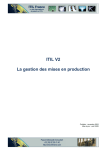 ITIL Gestion des mises en production Mode d'emploi