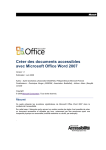 Word 2007: Guide cr&eacute;ation documents accessibles | AI Chat &amp; PDF