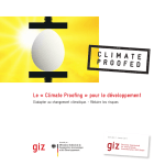 GIZ Climate Proofing Mode d'emploi