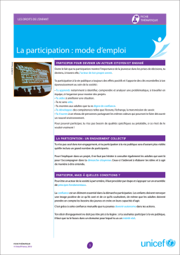 Droits de l'enfant: Participation | IA et PDF