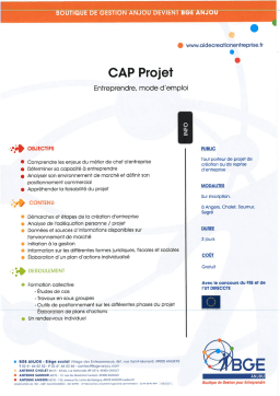 CAP Projet : Formation Création d'Entreprise + IA