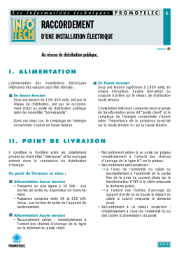 Raccordement électrique : Guide technique + Chat IA