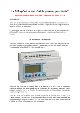 Crouzet Millenium 3 CB12 Mode d'emploi