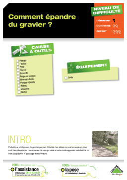 Comment épandre du gravier : Guide + IA Chat