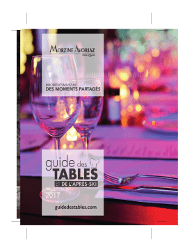 Guide des Tables Morzine Avoriaz : AI Chat & PDF