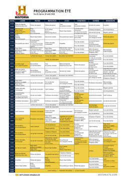 Historia été 2015 Mode d'emploi