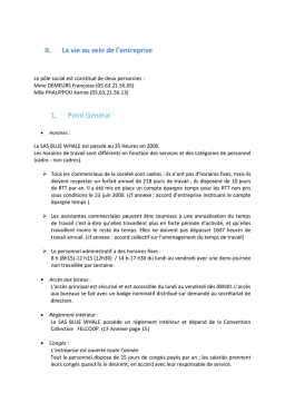 BLUE WHALE Conditions générales Mode d'emploi