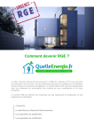 Comment devenir RGE ? | AI Chat &amp; PDF Download