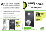 WC suspendu: Pose Facile avec l'AI Chat et PDF