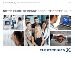 Flextronics Code de conduite et d&rsquo;&eacute;thique Mode d'emploi