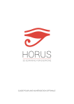 Horus Scanner 3D Manuel utilisateur