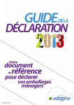 Guide D&eacute;claration Emballages 2013 | AI Chat &amp; PDF