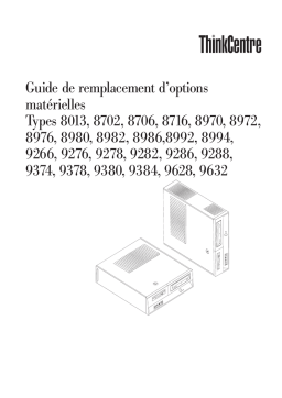 Lenovo ThinkCentre 8702 Manuel utilisateur