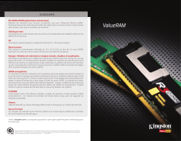 Kingston ValueRAM Modules Mémoire: Guide Identification | AI Chat & PDF