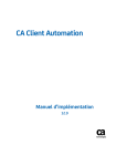 CA Client Automation 12.9: Manuel d'impl&eacute;mentation | AI Chat &amp; PDF Access