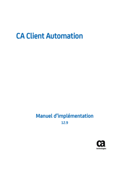 CA Client Automation 12.9: Manuel d'implémentation | AI Chat & PDF Access