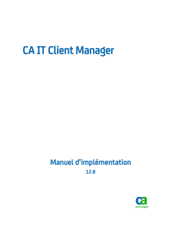 CA IT Client Manager 12.8 | Manuel d'implémentation + AI Chat