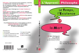 L'Apprenti Philosophe : Le Temps, l'Existence et la Mort | AI Chat & PDF Download