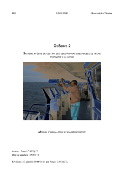 OBSERVE 2 : Manuel d'installation + IA Chat & PDF