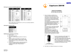 Capricorn 2001M : Guide d'installation + Chat IA