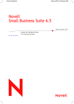 Novell Small Business 6.5 Manuel utilisateur