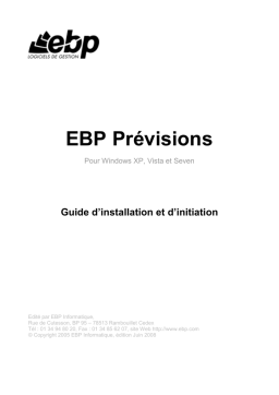 EBP Prévisions Manuel utilisateur