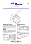 Spirax-Sarco M31V ISO-ANSI Manuel utilisateur