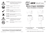 Barres d'appui AKW MediCare : Notice + Chat IA