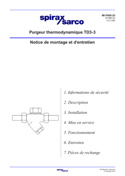 Spirax Sarco TD3-3 Purgeur | AI Chat & PDF Access