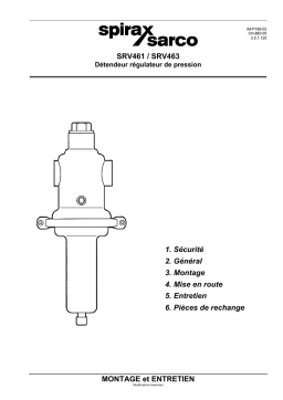 Spirax Sarco SRV461/SRV463 | Chat IA et PDF