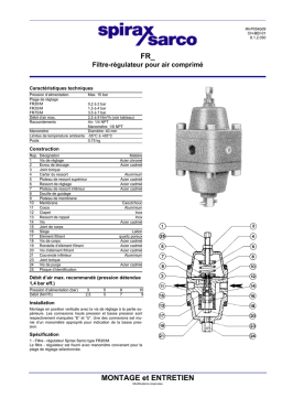 Spirax Sarco FR20/M, FR35/M, FR75/M | Aide IA & PDF