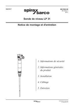 Spirax Sarco LC 1350 Manuel utilisateur