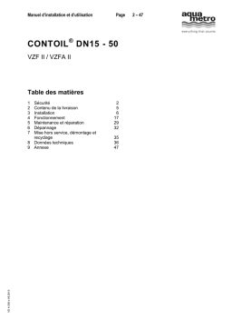 Aquametro VZF II / VZFA II DN15-50: Avec IA Chat & PDF