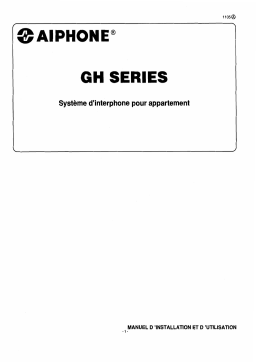 AIPHONE GH Series: Manuel d'Utilisation + Chat IA