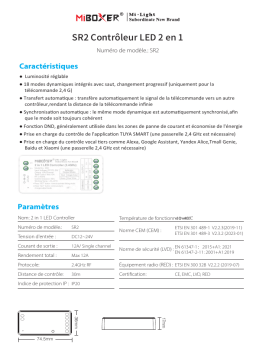 MiBOXER SR2 Contrôleur LED 2 en 1 | PDF et IA