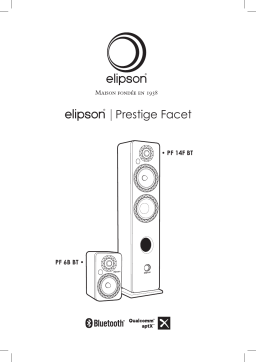 Elipson Prestige Facet 6B BT & 14F BT: Mode d'emploi + IA