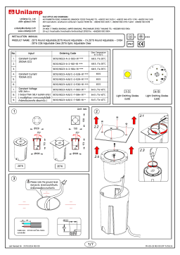 Unilamp ZET5 Round Adjustable - CVDA Mode d'emploi