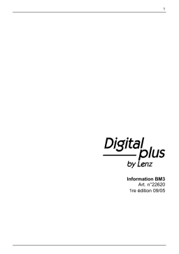 Digital plus by Lenz Gold Manuel utilisateur