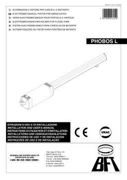 BFT PHOBOS L Manuel utilisateur