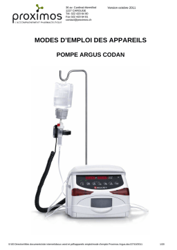 ARGUS 707V Pompe à Perfusion: IA Chat & PDF